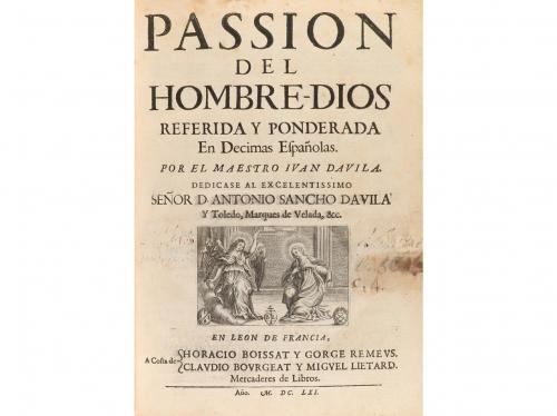 1661. LIBRO. (HUMANIDADES). DAVILA, IVAN:. PASSION DEL HOMBR