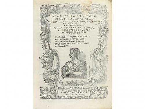 1549. LIBRO. (LIBRO DE CABALLERÍAS-ITALIA). ALAMANNI, LUIGI: