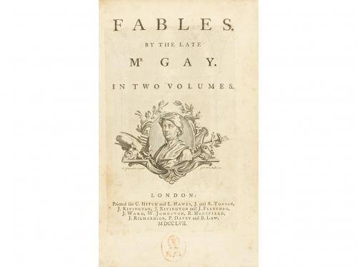 1757. LIBRO. (LITERATURA INGLESA). GAY, M.:. FABLES BY THE L