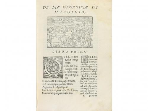 1549. LIBRO. (LITERATURA CLÁSICA). VIRGILIO:. LA GEORGICA DI