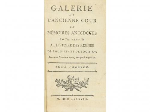 1788-1789. LIBRO. (HISTORIA). GALERIE DE L&#39;ANCIENNE COUR ou 