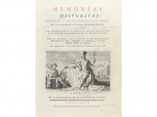 1779-1792. LIBRO. (HISTORIA-BARCELONA). CAPMANY Y MONTPALAU,
