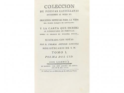 1779-1790. LIBRO. (LITERATURA CASTELLANA-POESÍA). SÁNCHEZ DE