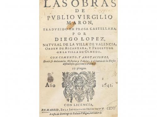 1641. LIBRO. (LITERATURA CLÁSICA). VIRGILIO MARON, PUBLIO:. 