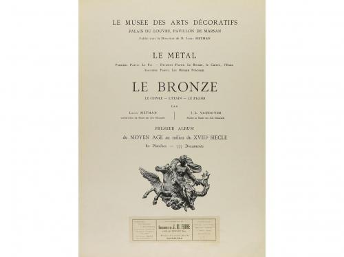 1910 ca. LIBRO. (ARTES DECORATIVAS-BRONCE). METMAN, LOUIS; V
