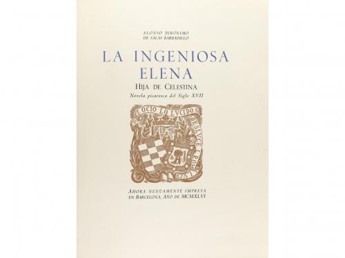 1946. LIBRO. (BIBLIOFILIA). SALAS BARBADILLO, ALONSO JERONIM