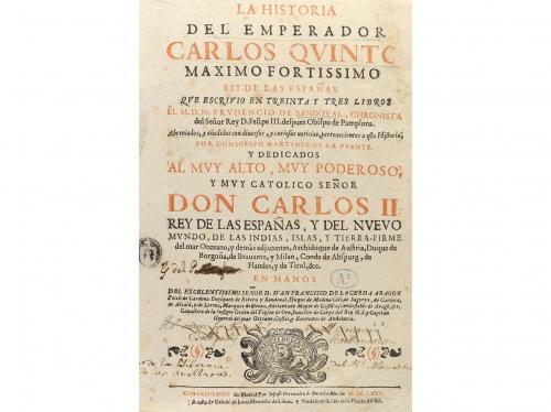 1675. LIBRO. (HISTORIA-ESPAÑA). SANDOVAL OBISPO DE PAMPLONA,