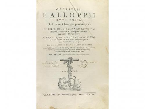 1584. LIBRO. (MEDICINA). FALLOPPII MUTINENSIS, GABRIELIS:. P