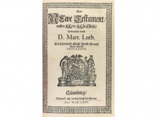 1675. LIBRO. (BIBLIA-LUTERO). LUTHERS, MARTIN (trad.):. BIBL