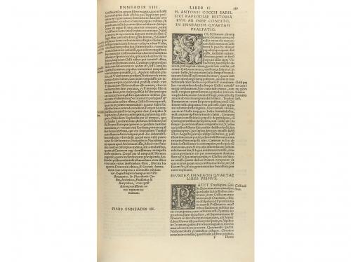1535. LIBRO. (CLÁSICOS-HISTORIA). COCCII SABELLICI, MARCI AN