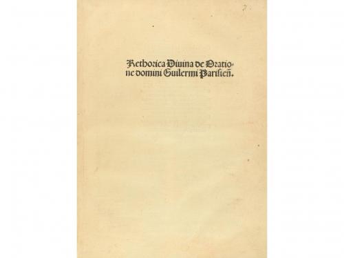 1491. LIBRO. (INCUNABLE). GUILERMI PARISENSIS [GUILLERMUS AL