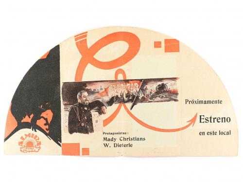 1930 ca. PROGRAMA DE MANO. NOSTALGIA. Troquelado con doblez 