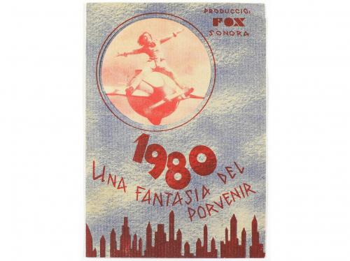 1930. PROGRAMA DE MANO. 1980 UNA FANTASIA DEL PORVENIR. Dípt