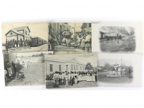 1915 ca. POSTALES. 11 POSTALES DE MÁLAGA. 5 son fotográficas