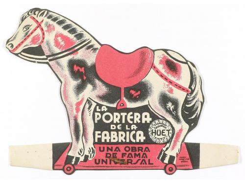 1934. PROGRAMA DE MANO. LA PORTERA DE LA FABRICA. Troquelado