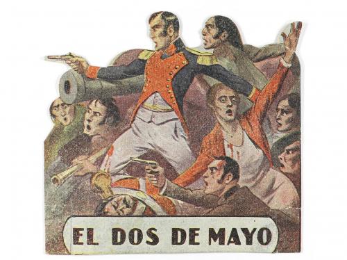 1927. PROGRAMA DE MANO. EL DOS DE MAYO. Troquelado, offset. 