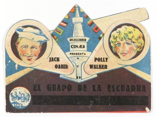 1930. PROGRAMA DE MANO. EL GUAPO DE LA ESCUADRA. Díptico tro
