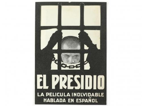 1930. PROGRAMA DE MANO. EL PRESIDIO. Díptico troquelado, off