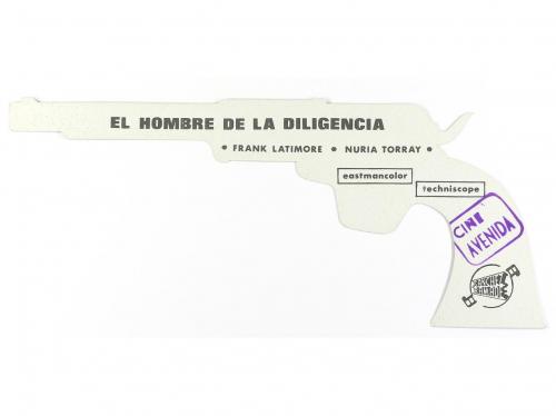 1964. PROGRAMA DE MANO. EL HOMBRE DE LA DILIGENCIA. Troquela