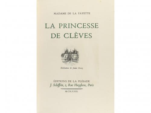 1929. LIBRO. (BIBLIOFILIA). MADAME DE LA FAYETTE:. LA PRINCE