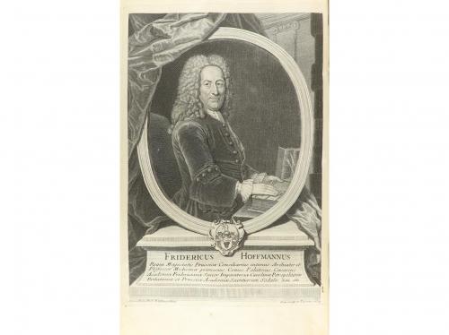 1748-1749. LIBRO. (MEDICINA). HOFFMANNI, FRIDERICI:. OPERA O