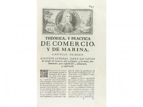 1757. LIBRO. (COMERCIO). UZTARIZ, GERONIMO DE:. THEORICA, Y 