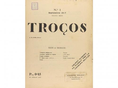 1917. REVISTA. TROÇOS. Nº 1. Barcelona: Galeries Dalmau, 191