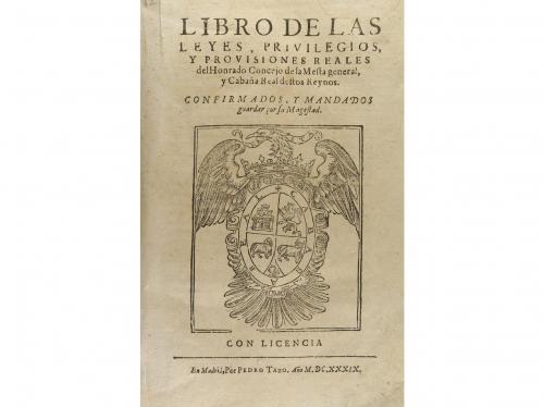 1639, 1633, 1719. LIBRO. (DERECHO-AGRARIO-MESTA). LIBRO DE