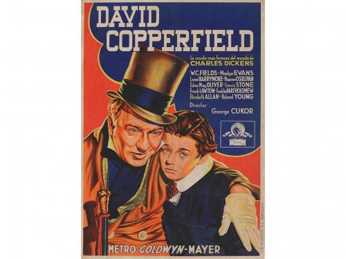 1940 ca. CARTEL. (CINE). [E. KISS:]. DAVID COPPERFIELD. Lito