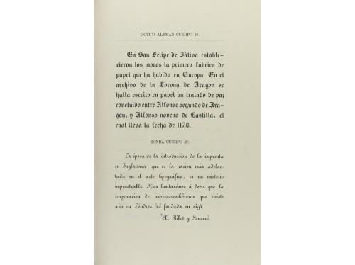 1872. LIBRO. (TIPOGRAFÍA). COLECCIÓN DE LOS CARACTÉRES DE LA