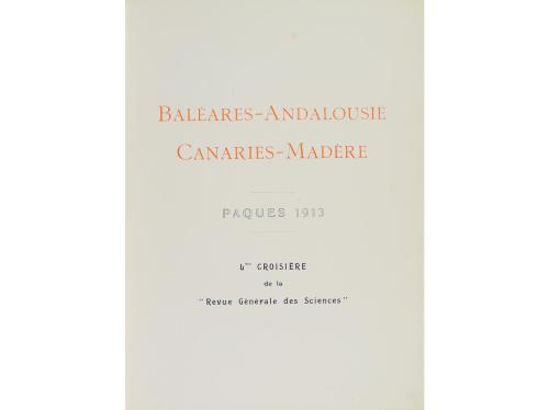 1913. LIBRO. (BIBLIOFILIA FRANCESA). BALÉARES- ANDALOUSIE. C