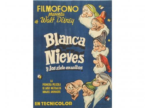 1937. CARTEL CINE. BLANCANIEVES. SNOW WHITE AND THE SEVEN DW