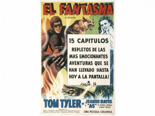 1944. CARTEL CINE. EL FANTASMA. THE PHANTOM. Offset. 100 x 7