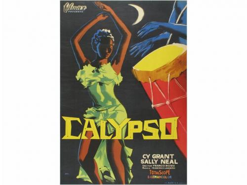 1959. CARTEL CINE. JANO:. CALYPSO. Litografía. 100 x 70 cm (