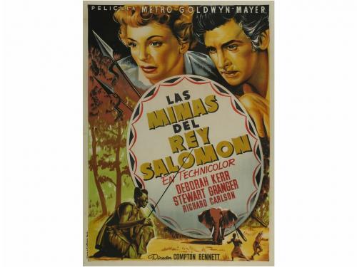 1950. CARTEL CINE. LAS MINAS DEL REY SALOMON. KING SOLOMON&#39;S
