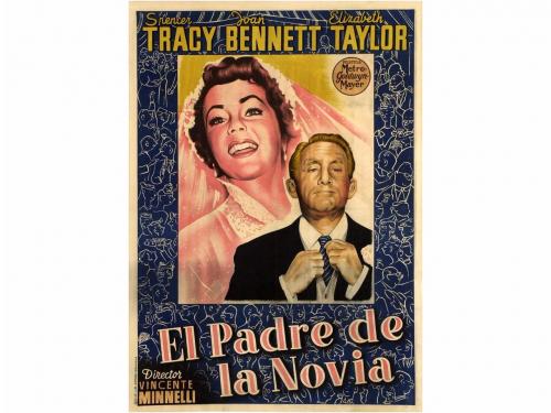 1950. CARTEL CINE. EL PADRE DE LA NOVIA. FATHER OF THE BRIDE