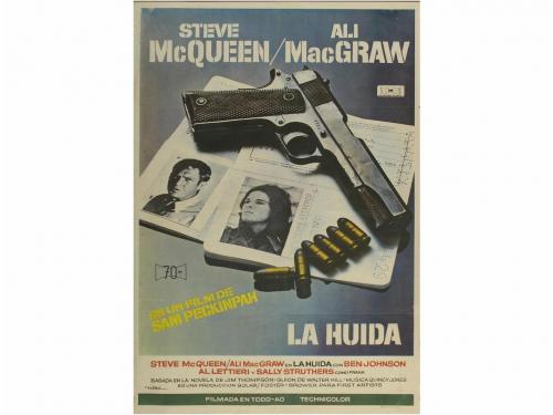 1973. CARTEL CINE. MAC:. LA HUIDA. THE GETAWAY. Offset. 100 