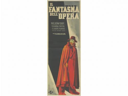 1943. CARTEL. CAFAGNI:. IL FANTASMA DELL&#39;OPERA. THE PHANTOM 