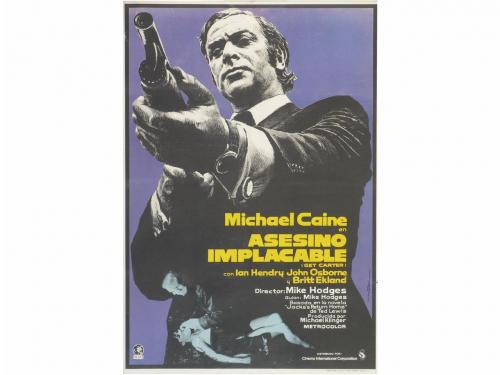1971. CARTEL CINE. ASESINO IMPLACABLE. GET CARTER. Offset. 1