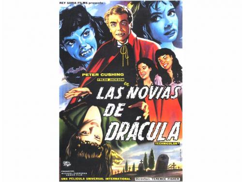 1960. CARTEL CINE. LAS NOVIAS DE DRACULA. THE BRIDES OF DRAC
