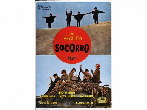 1965. CARTEL CINE. SOCORRO. HELP!. Offset. 100 x 70 cm (40 x