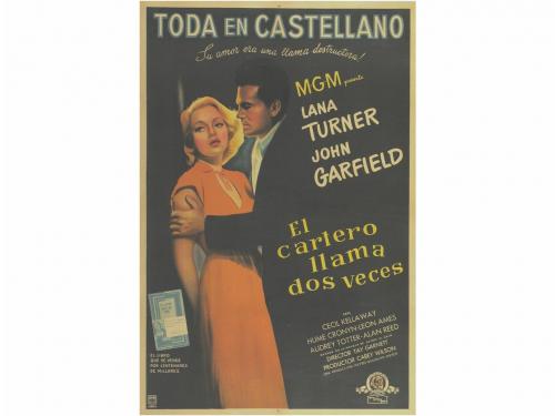 1946. CARTEL CINE. EL CARTERO SIEMPRE LLAMA DOS VECES. THE P