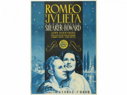 1936. CARTEL CINE. ROMEO Y JULIETA. ROMEO AND JULIET. Litogr