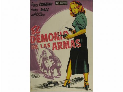 1950. CARTEL CINE. JANO:. EL DEMONIO DE LAS ARMAS. GUN CRAZY