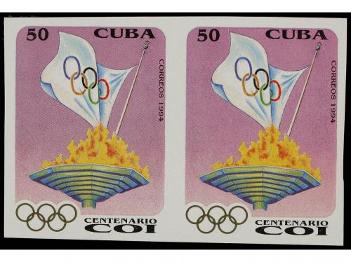 (*) CUBA. Ed. Ed. 3914/16. 1994. CENTENARIO DEL C.O.I. Serie