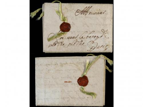 ✉ FRANCIA. (1700 CA.). Carta completa con texto pero sin fec