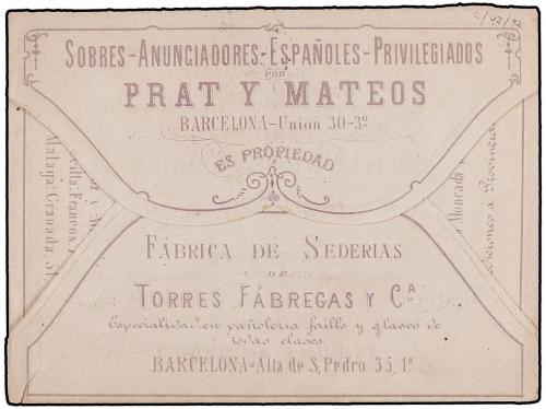 ✉ ESPAÑA. Ed. 175, 188. 1877 (20 Noviembre). SOBRE ANUNCIADO