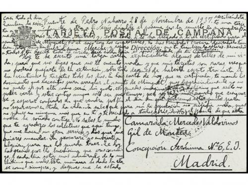 ✉ ESPAÑA GUERRA CIVIL. 1937. FUENTE DE PEDRO NAHARRO (Cuenca