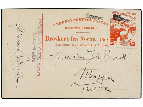 ✉ NORUEGA. 1909. Postcard of NAERODALEN franked with NORWAY 