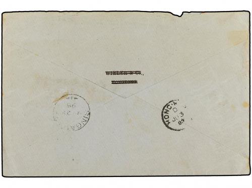 ✉ SARAWAK. 1898. Registered cover franked with 2 c., 3 c.,